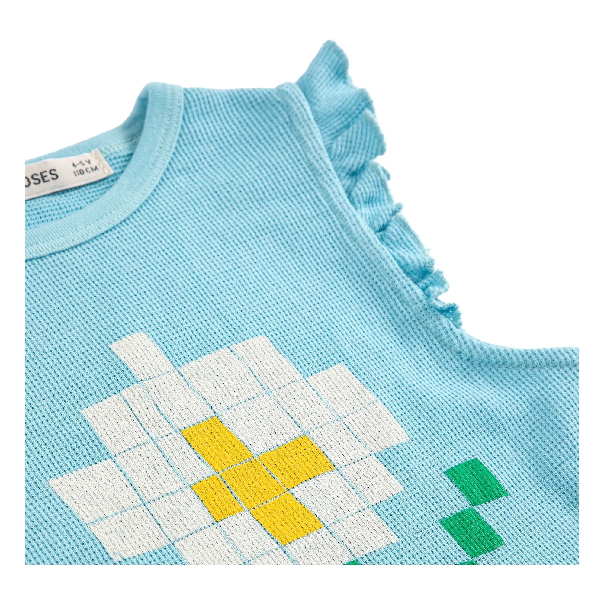 Bobo Choses - Marguerite Bio-Baumwoll-Rüschen-Top | Hellblau