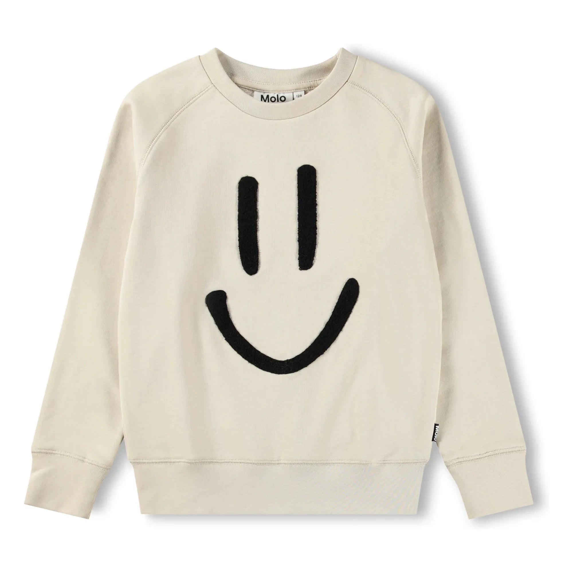 Molo - Mike Smile Bio-Baumwoll-Sweatshirt | Ecru