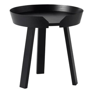Muuto - Runder Couchtisch, Schwarz