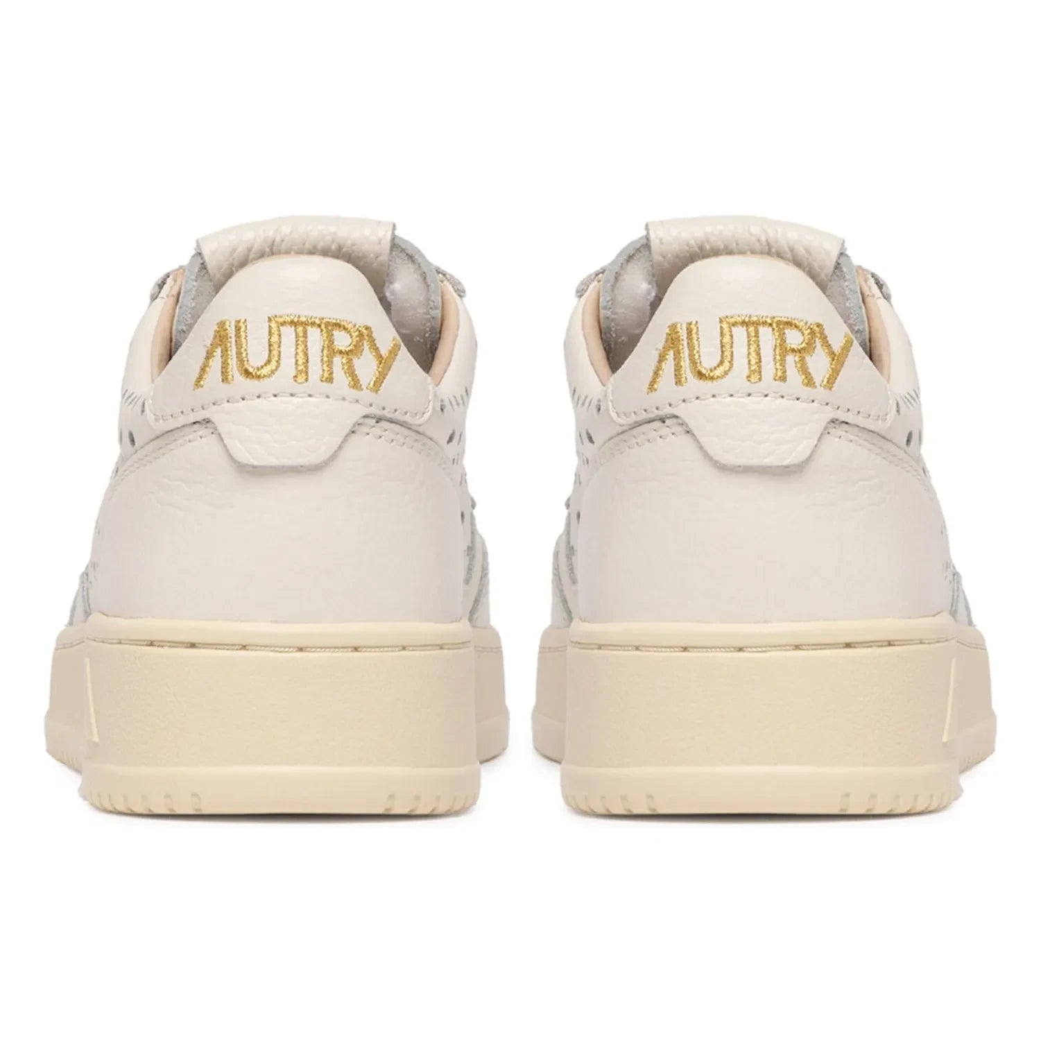 Autry - Medalist Low Openwork Ledersneaker | Creme