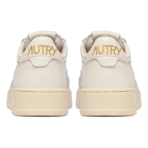 Autry - Medalist Low Openwork Ledersneaker | Creme