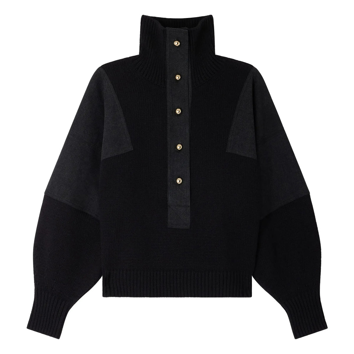 Sessùn - Wysael Merinowolle Pullover | Schwarz