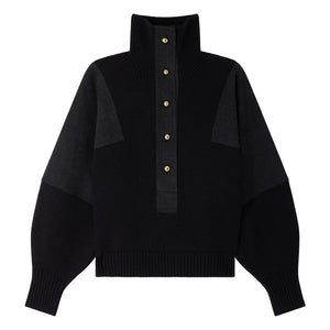 Sessùn - Wysael Merinowolle Pullover | Schwarz
