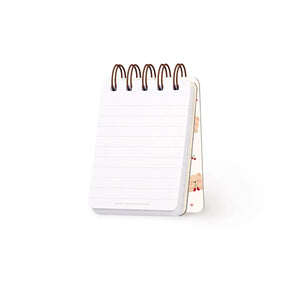 Legami - Çizgili Sert Kapaklı Resimli Defter - Oyuncak Ayı - Spiralli