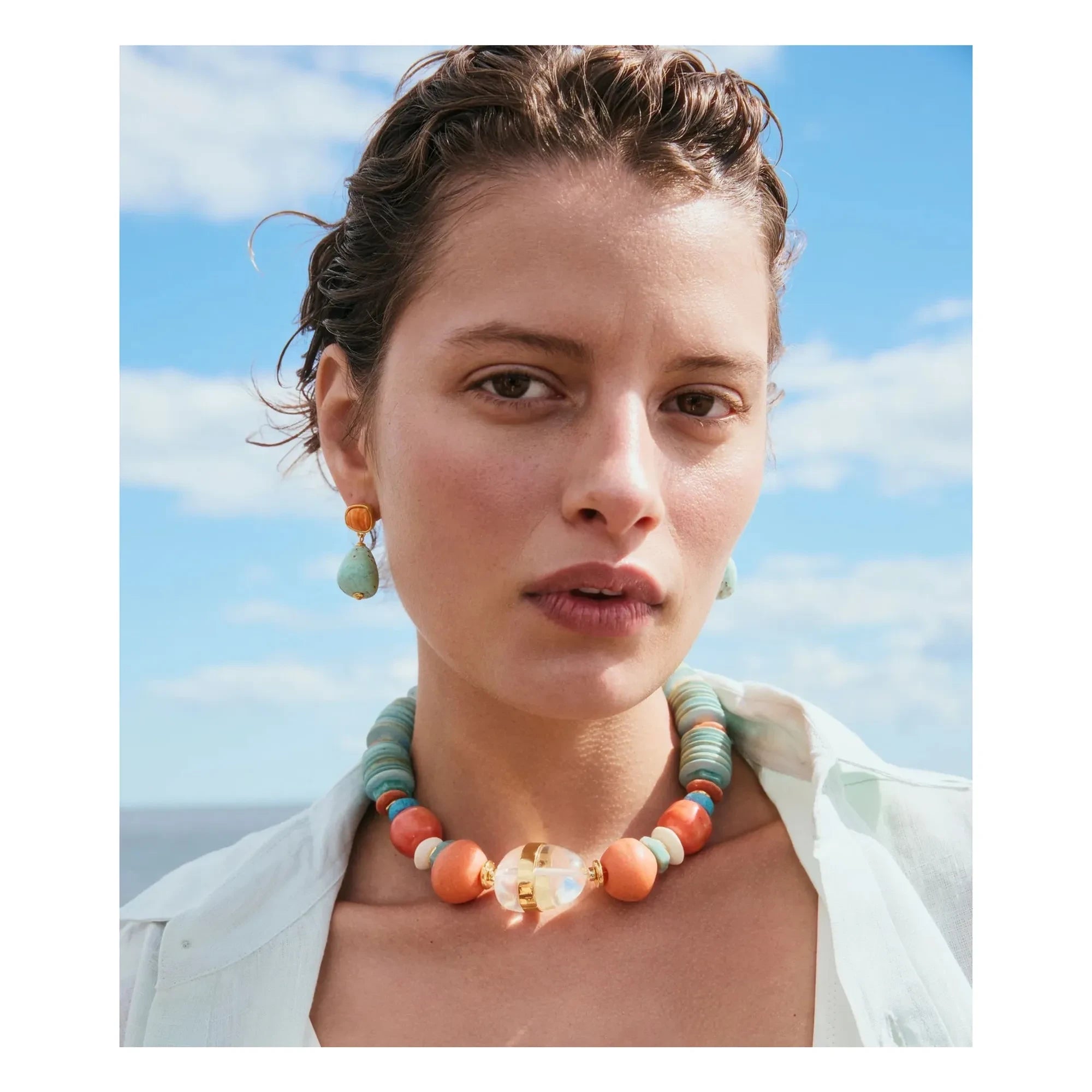 Lizzie Fortunato - Citrus Splash Ohrringe | Blau