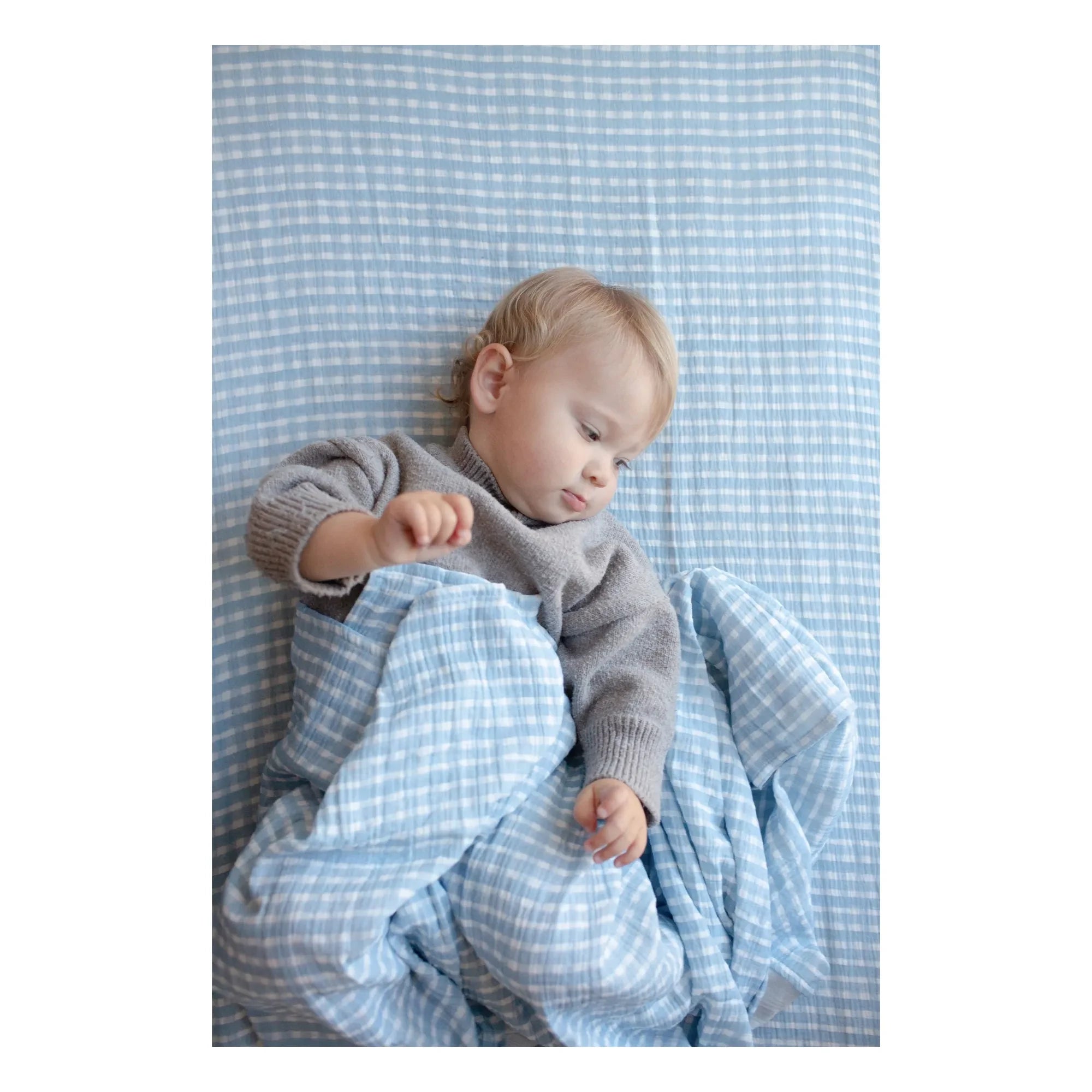 Soft Spot - Bio-Baumwolle Mulltücher | Blau