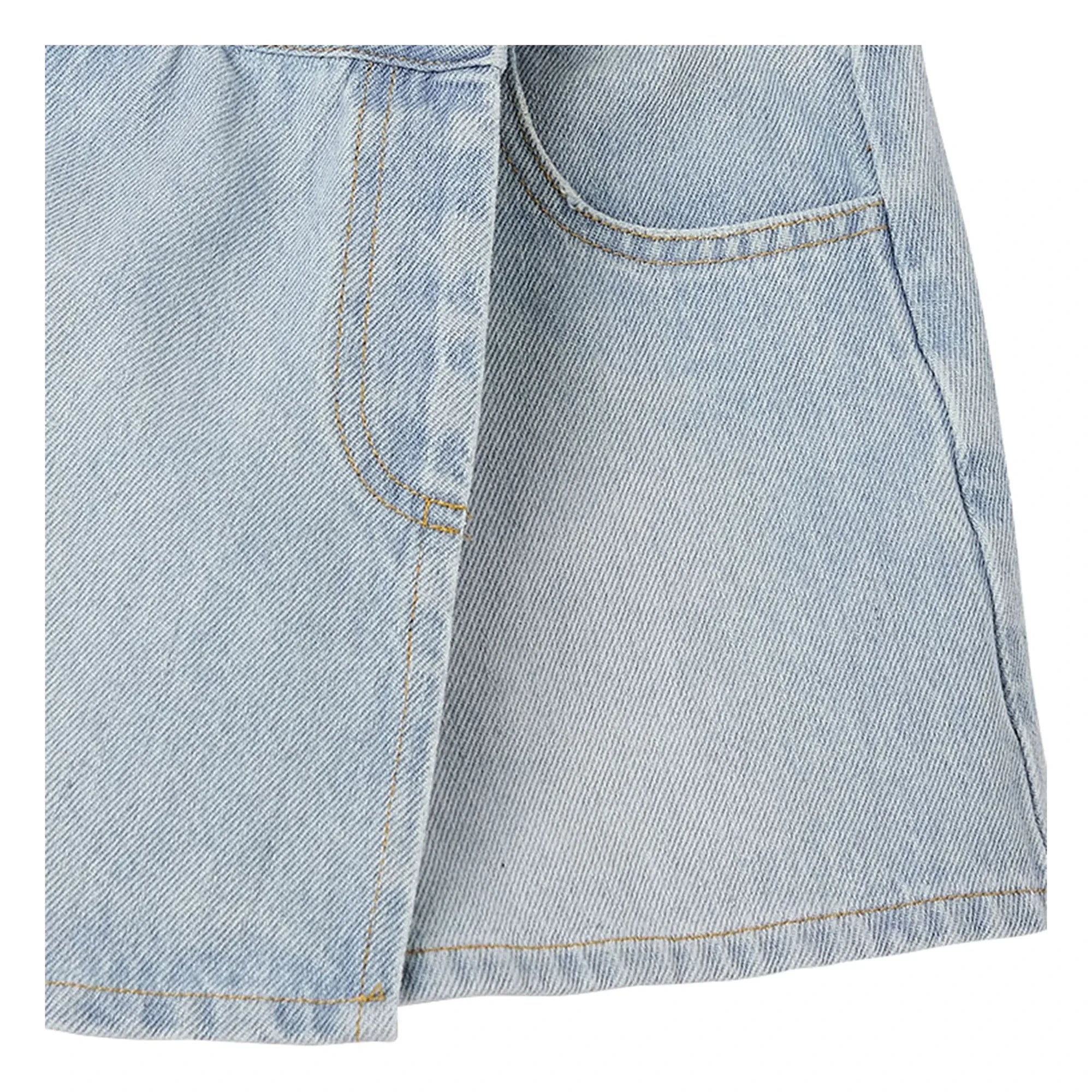 Fabula - Kurzer Rock aus Hellblauem Denim