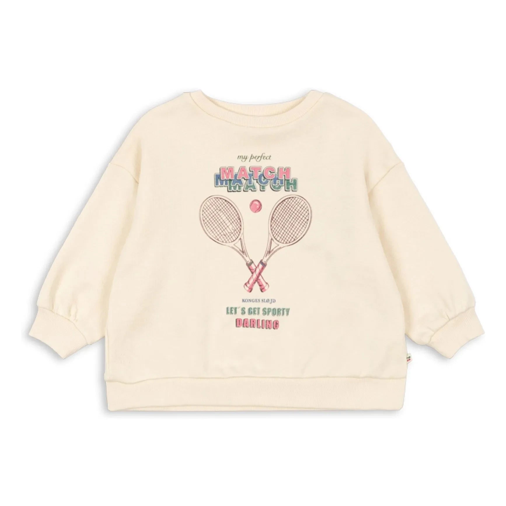 Konges Sløjd - Loupy Match Bio-Baumwoll-Sweatshirt | Creme