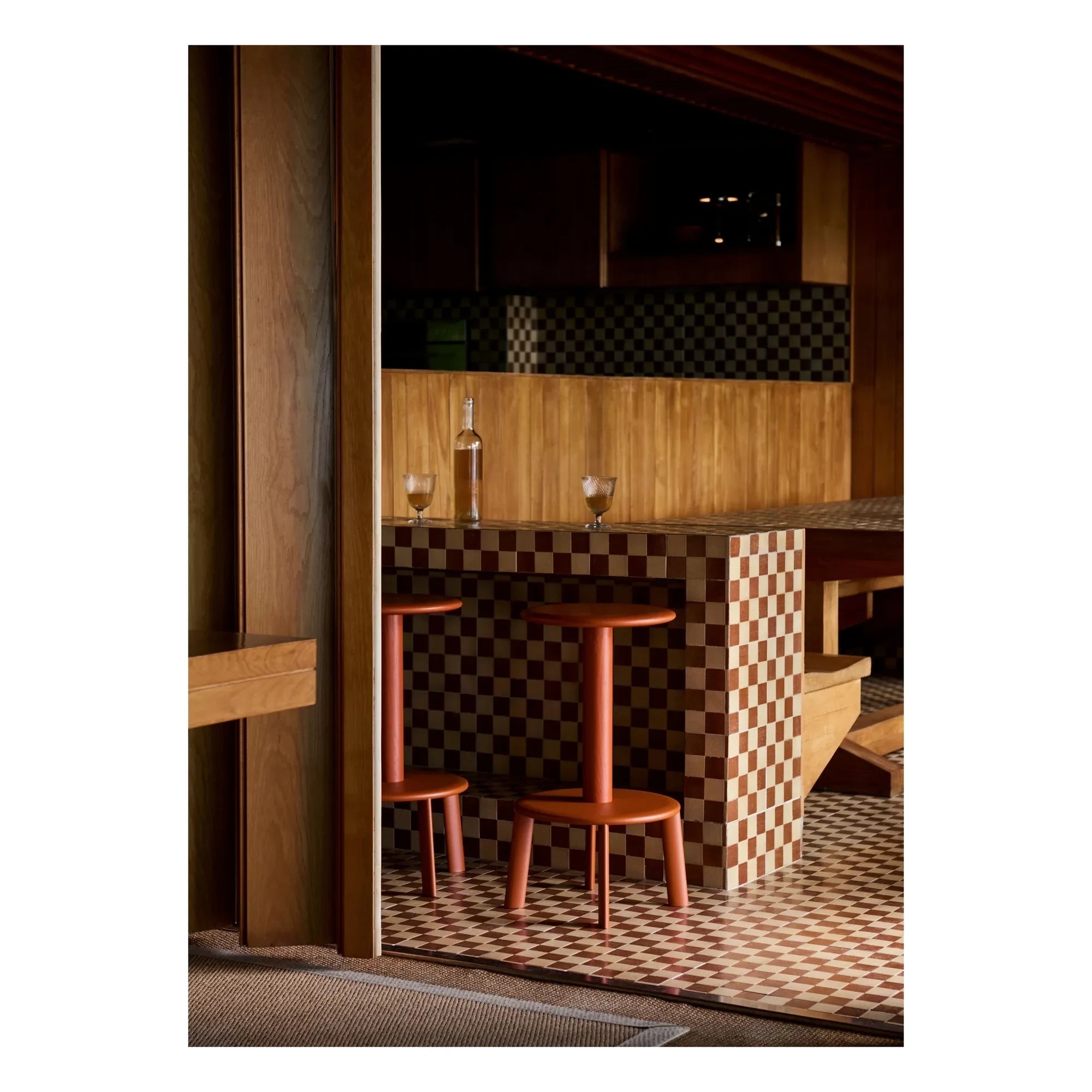 & Tradition - Solid Hocker AV40 75 cm, Anderssen & Voll | Rot