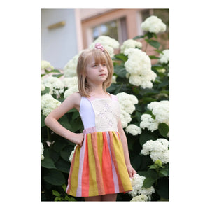 Kalinka – Santana Leinen-Schürzenkleid | Rosa
