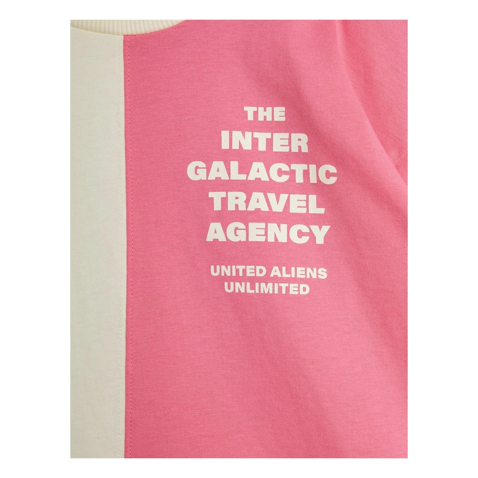 Mini Rodini - Geteiltes T-Shirt aus Bio-Baumwolle | Rosa