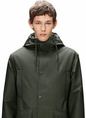 Rains - Langer Parka Nome W3T3 | Dunkelgrün