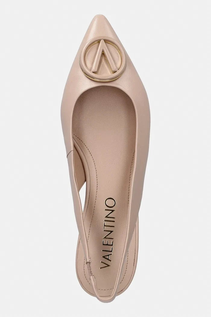 Valentino Deri Slingback Düz Babet