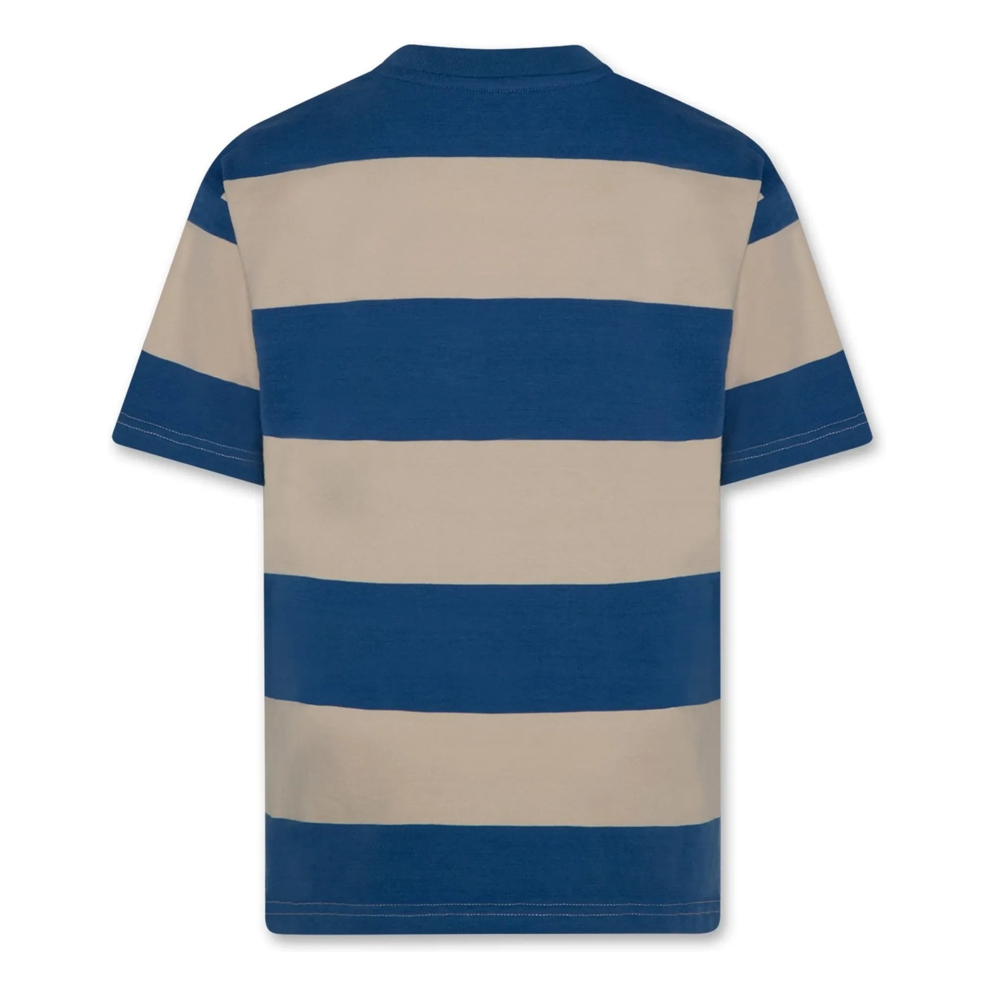 AO76 - Kanye Gestreiftes T-Shirt Aus Recycelter Baumwolle | Blau