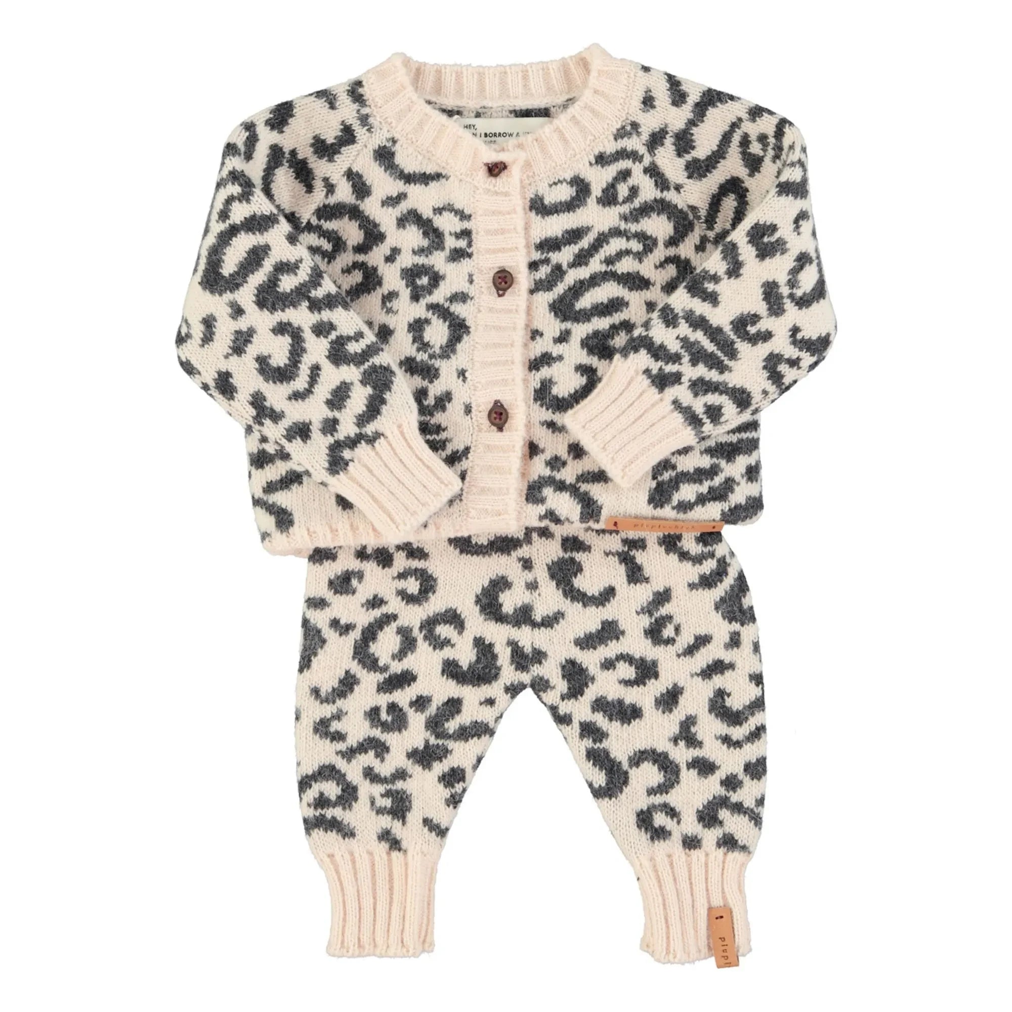 Piupiuchick - Leoparden Wollweste | Puderrosa