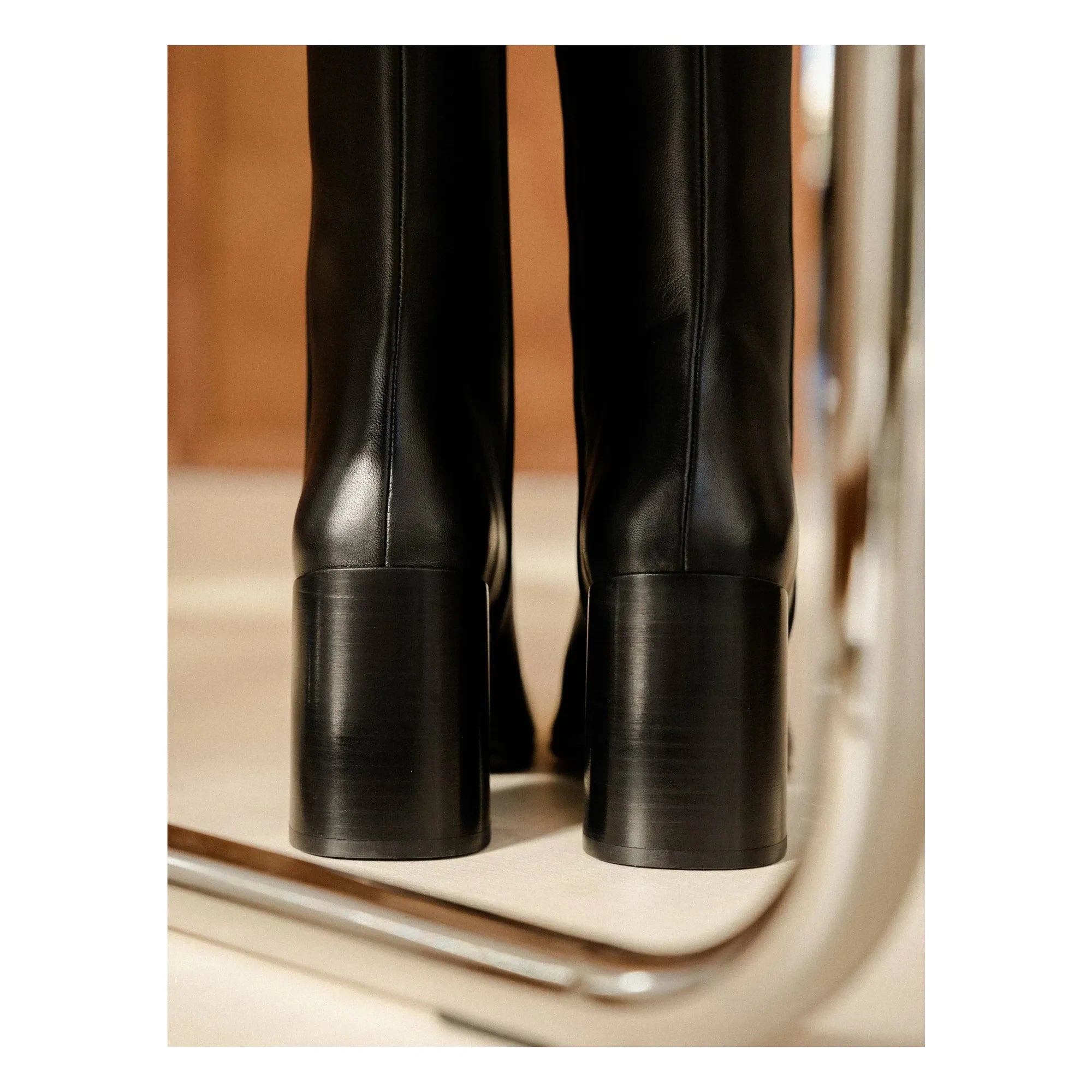 Bobbies - Hisaé Lammleder Stiefel | Schwarz