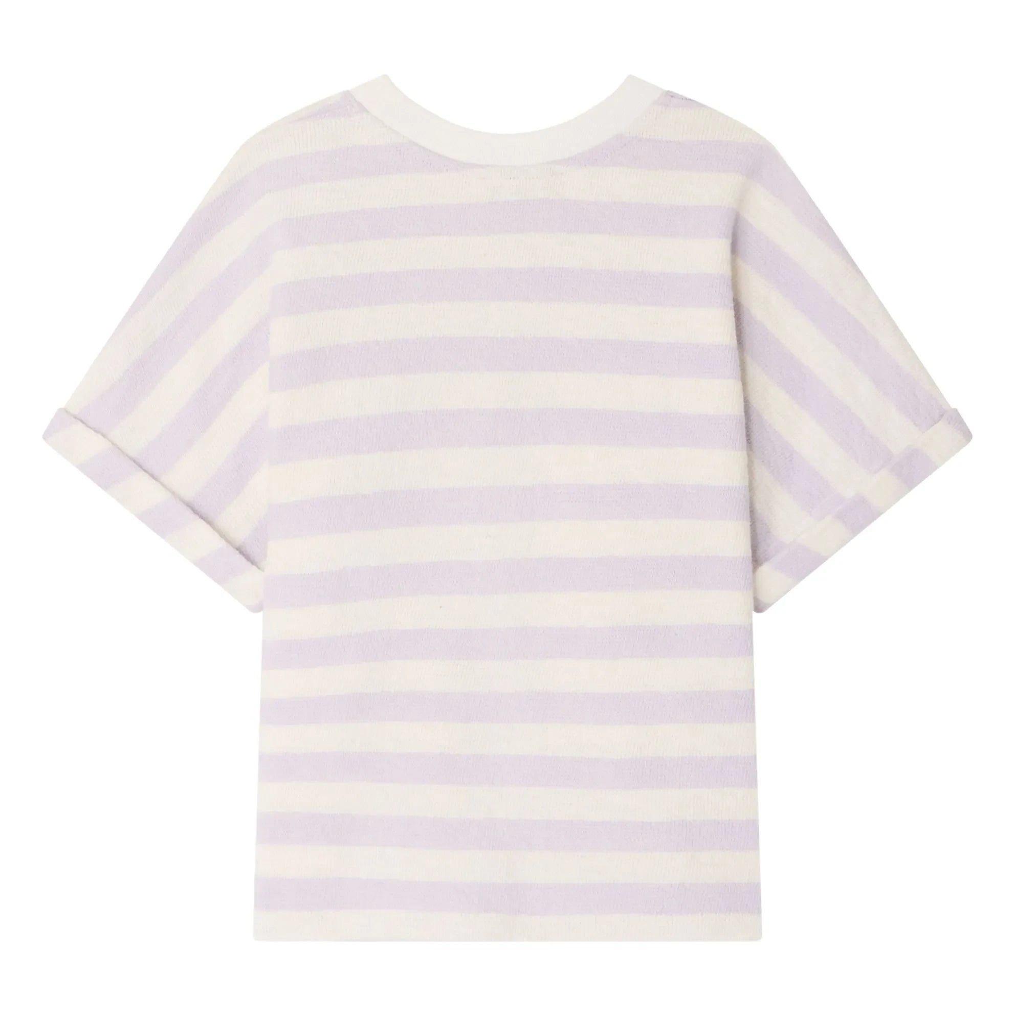 Bonpoint - Farah Gestreiftes Kirsch-T-Shirt | Ecru