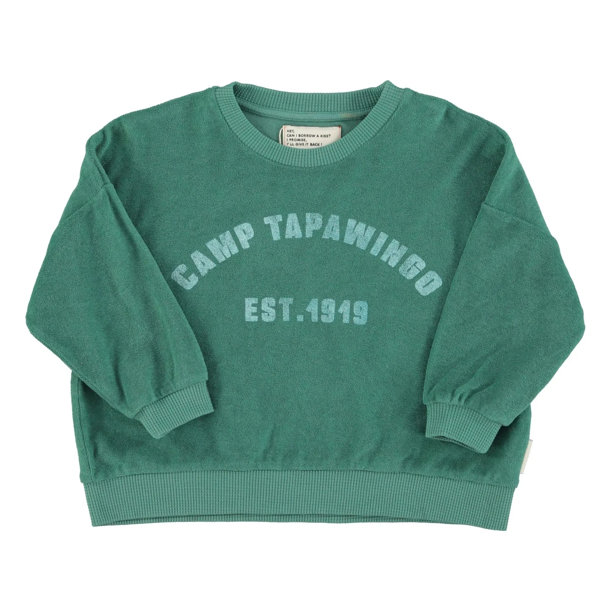 Piupiuchick - Bio-Frottee-Logo-Sweatshirt | Grün