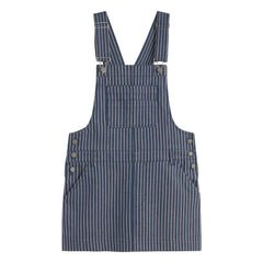 Thinking Mu - Rafaela Gestreiftes Bio-Baumwollkleid | Blau