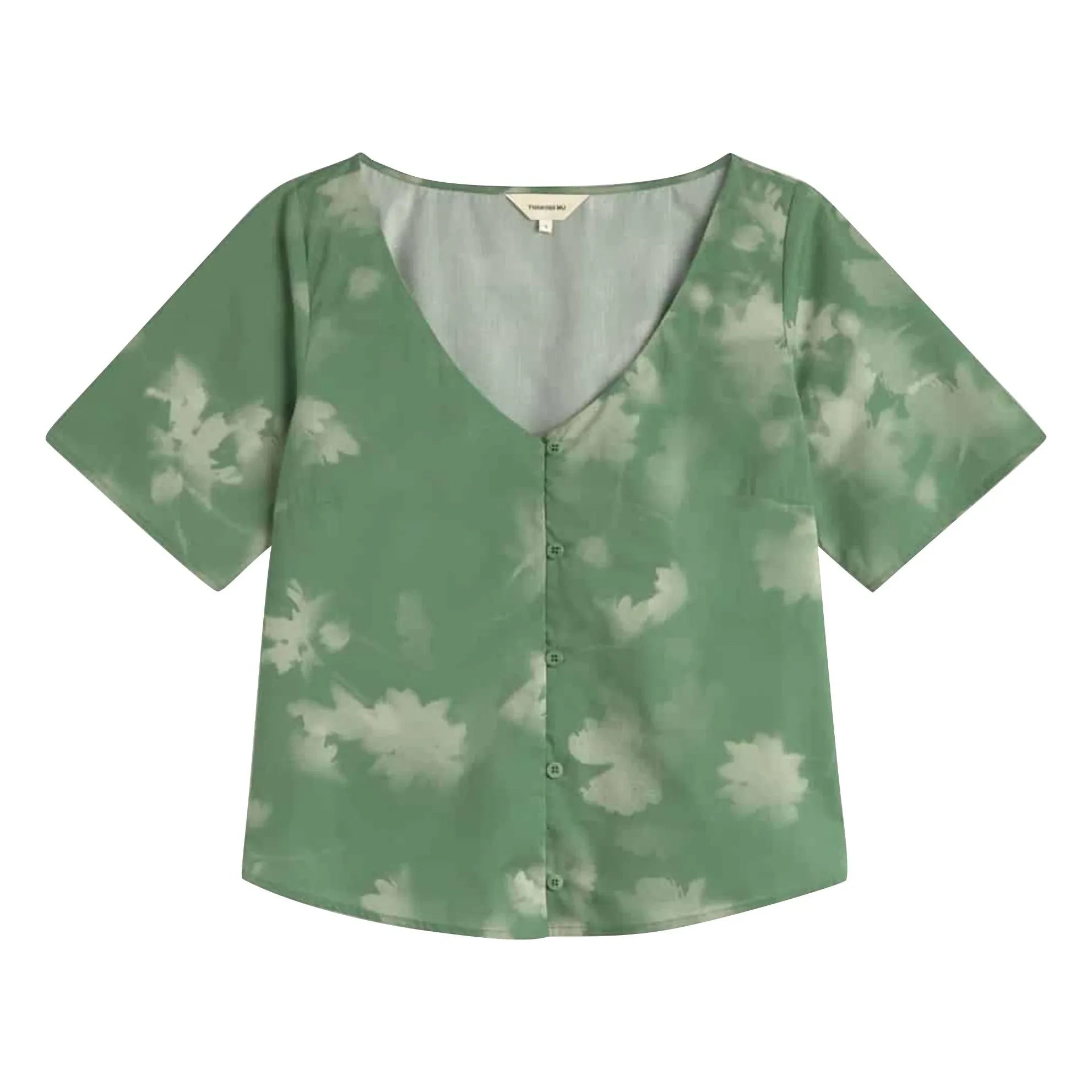 Thinking Mu - Leia Bio-Baumwollbluse | Grün