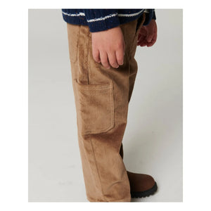 Copenhagen Colors - Locker geschnittene, bestickte Cordhose aus Bio-Baumwolle | Beige