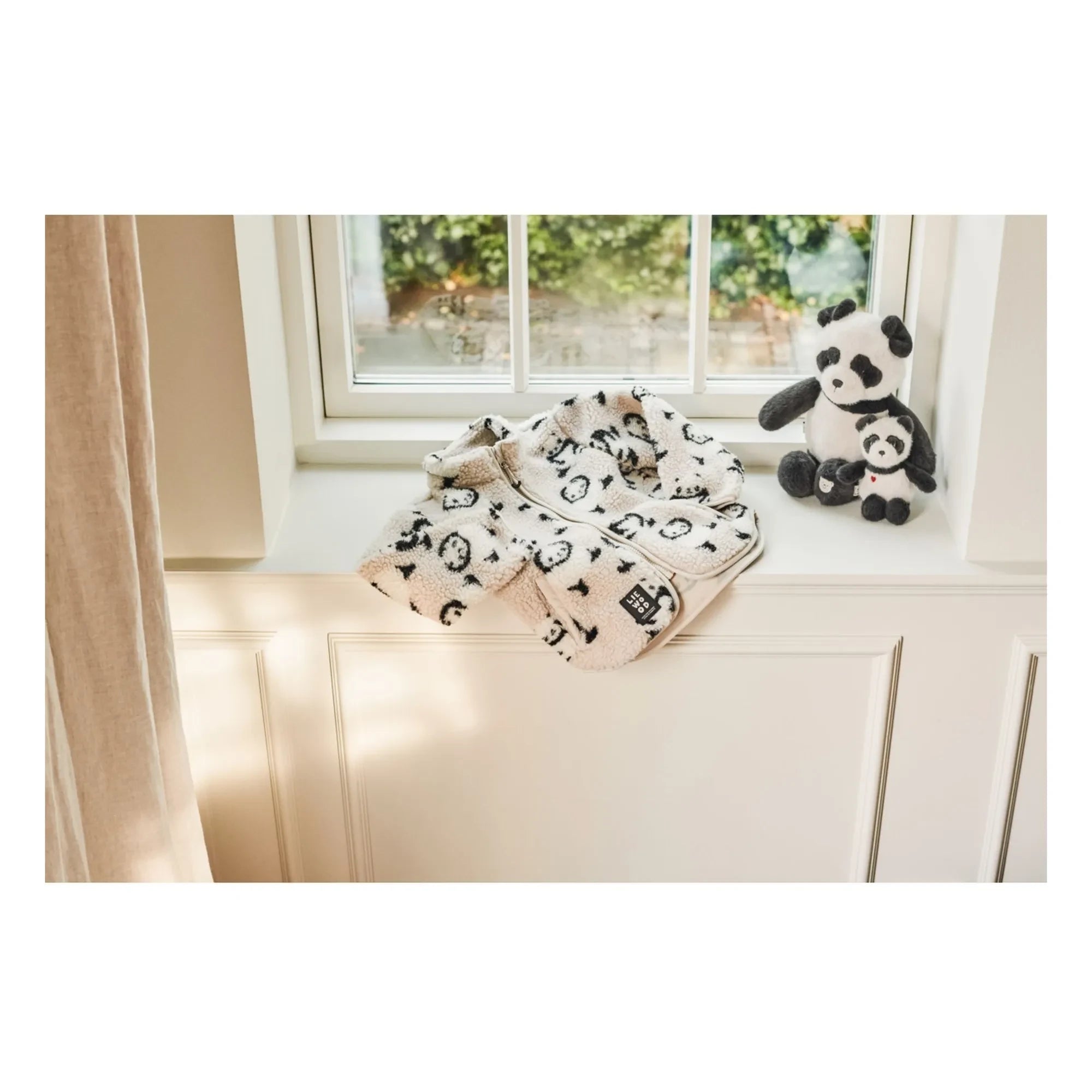 Liewood - Nolan Pandas Jacke aus recycelter Faser Sherpa | Beige