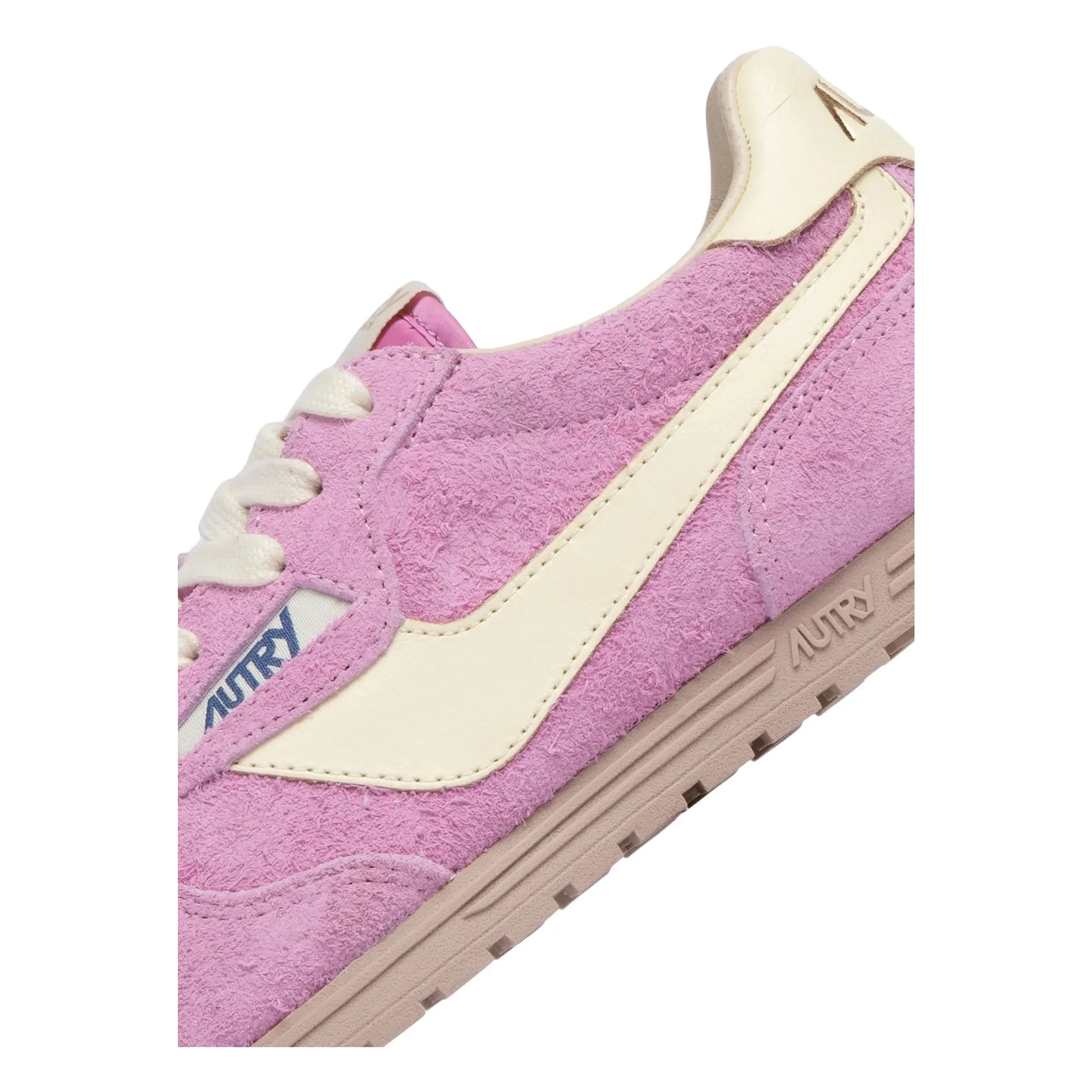Autry – Windspin Low zweifarbige Sneakers aus Wildleder und Leder | Pink