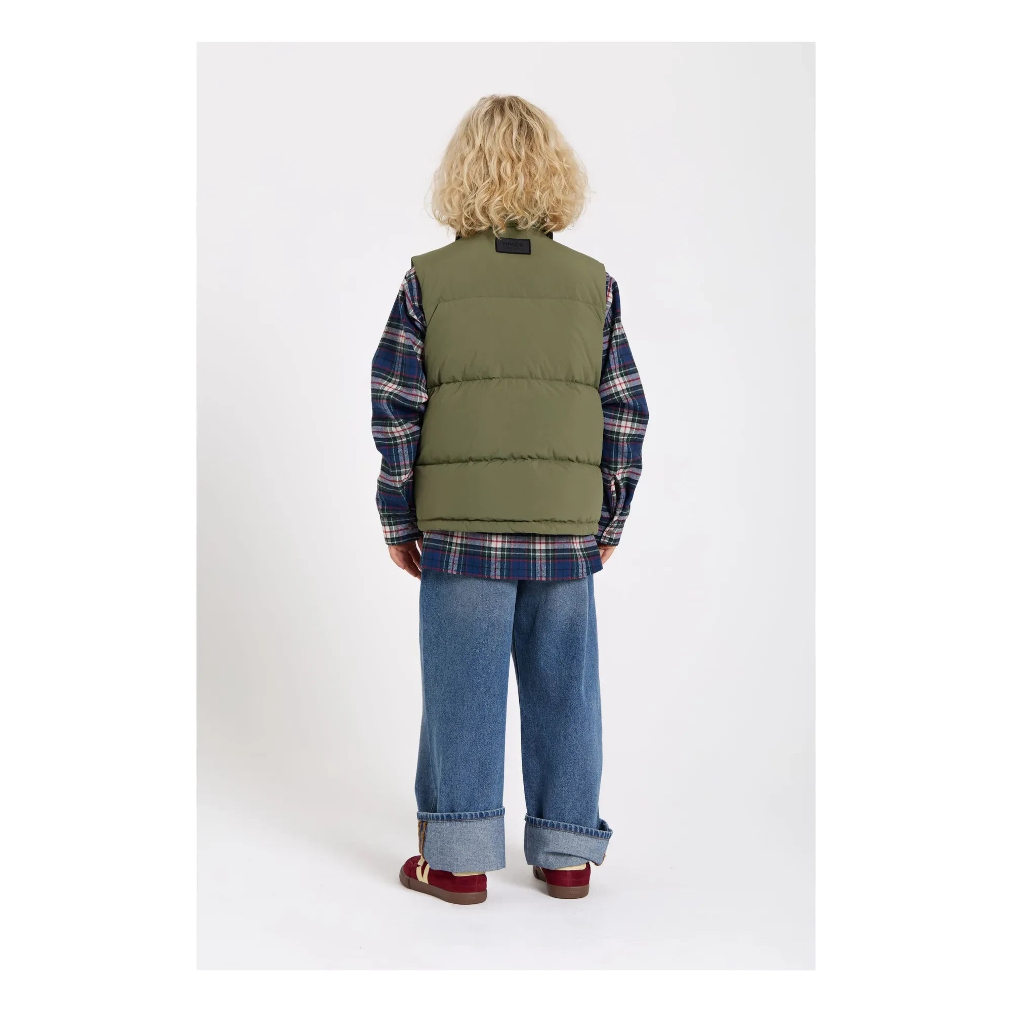 Finger in the nose - Snowshirt Ärmellose Daunenjacke aus echter Gänsefeder | Khaki