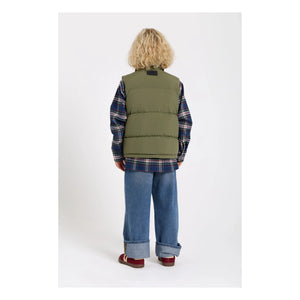 Finger in the nose - Snowshirt Ärmellose Daunenjacke aus echter Gänsefeder | Khaki