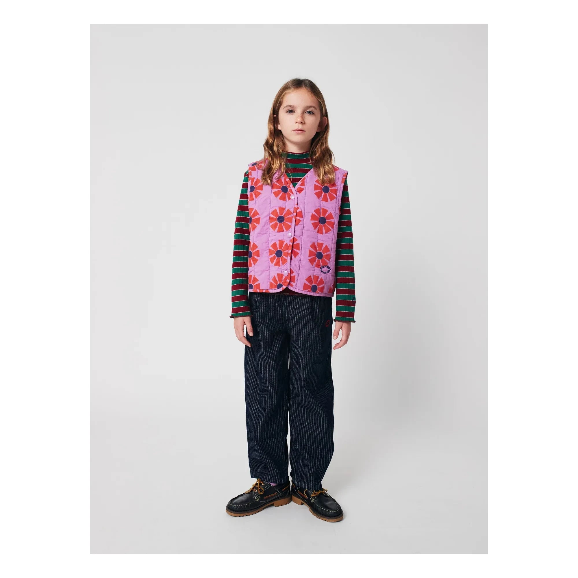 Bobo Choses - Kaleidoscope Bio-Baumwoll-Ärmellose Jacke | Lila