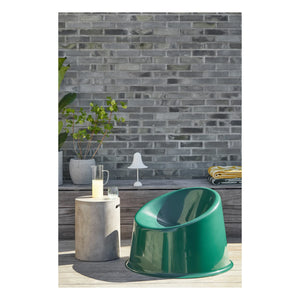 Verpan - Panto Pop Outdoor Lounge Sessel | Dunkelgrün