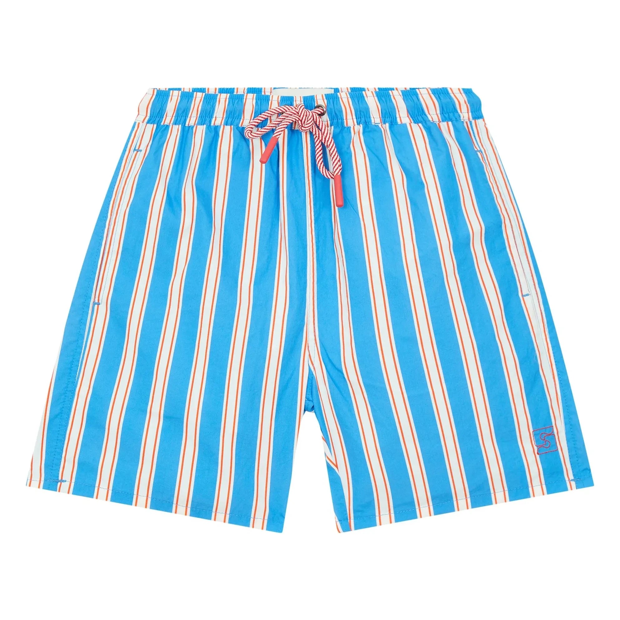 Smallable Kid - Archie Gestreifte Badehose | Elektroblau