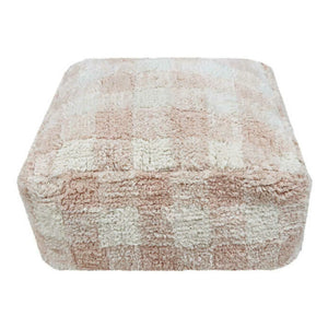 Lorena Canals - Sitzsack mit Vichy-Muster | Rosa