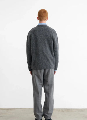 Edmmond Studios - Duck Patch Cardigan | Grau