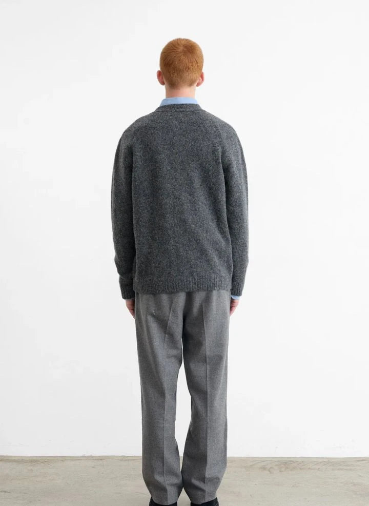Edmmond Studios - Duck Patch Cardigan | Grau