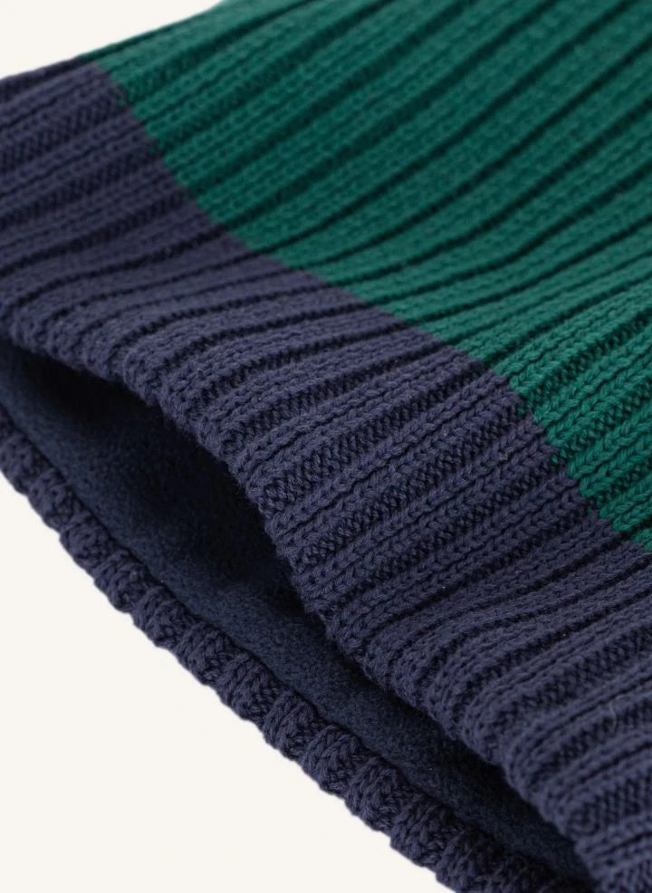 Petit Bateau - Zweifarbiger Choker aus Bio-Baumwolle | Grün