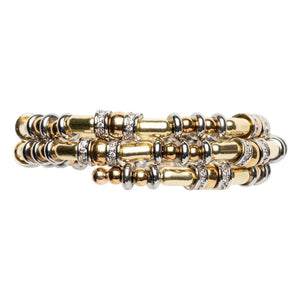 Sigal - Scheibenarmband | Gold/Silber