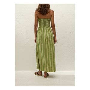 Faithfull the Brand - Jamie Gestreiftes Kleid | Grün