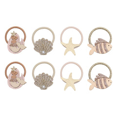 Mimi & Lula - 8er Mini-Meerjungfrauen-Haarspangen-Set | Gold