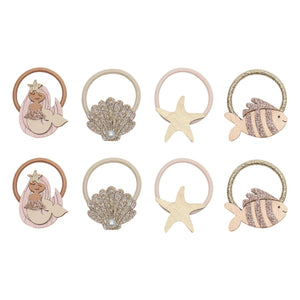 Mimi & Lula - 8er Mini-Meerjungfrauen-Haarspangen-Set | Gold