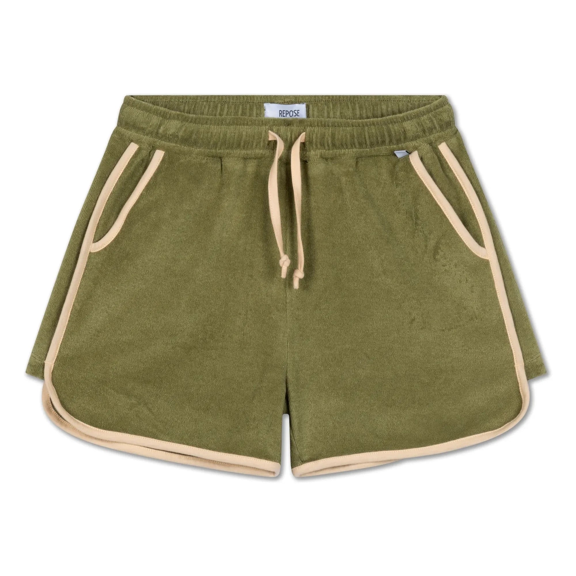 Repose AMS - Jogger Shorts aus Bio-Baumwolle | Khaki