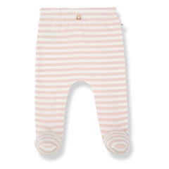 1+ in the family - Gestreifte Ros Strumpfhose | Beige-Rosa