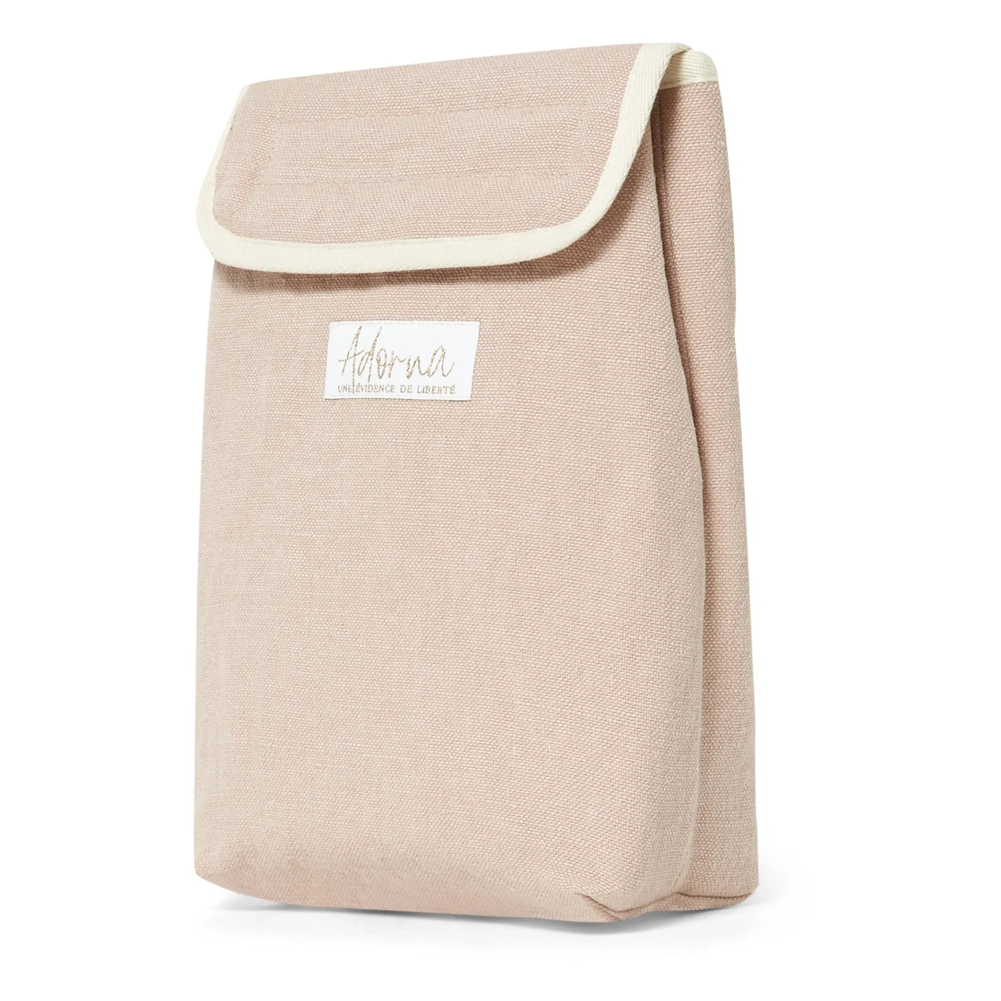 Adorna - Leinen Isolierte Lunchtasche | Rosa