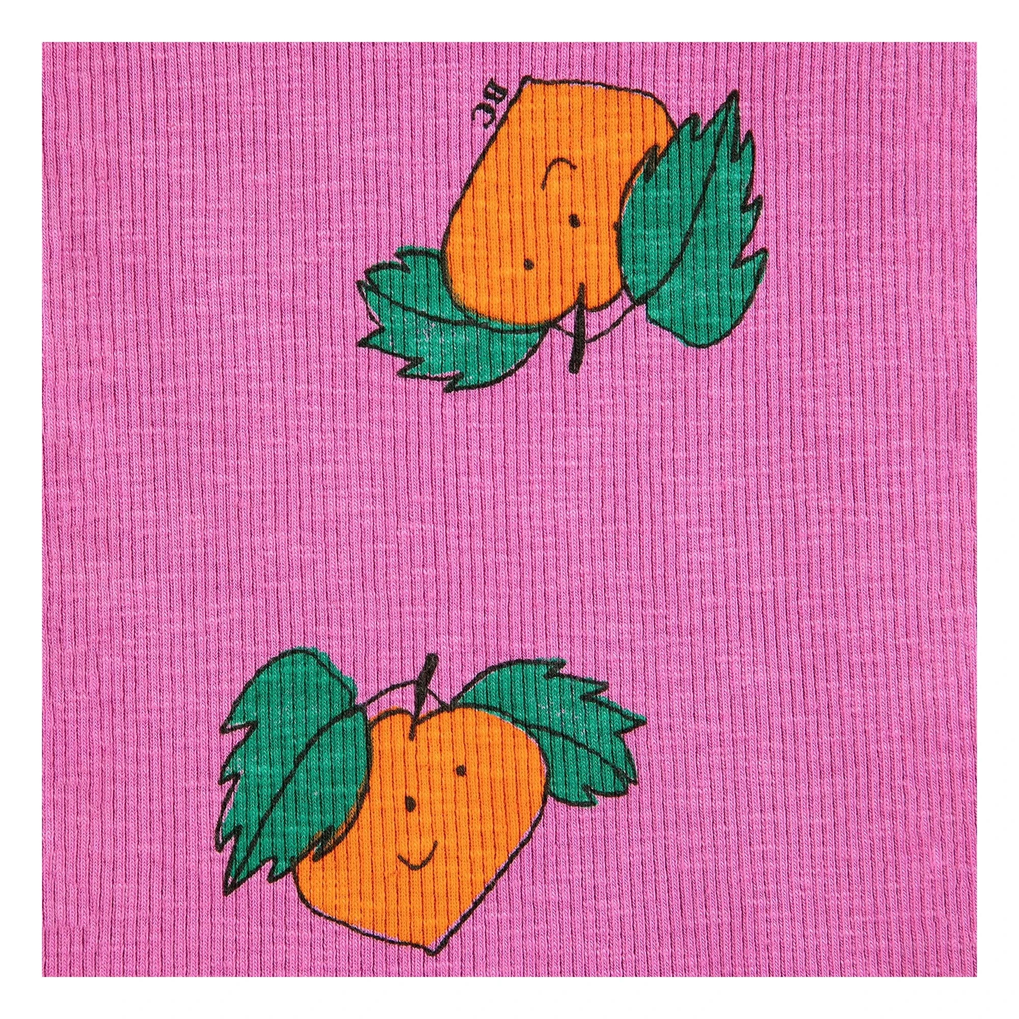 Bobo Choses - Geripptes Tanktop Oranges aus Bio-Baumwolle | Lila