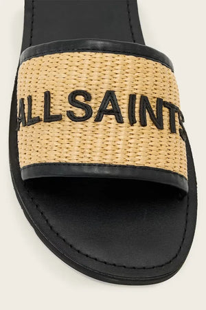 AllSaints Kadın Deri Sandalet Hoxton Slider