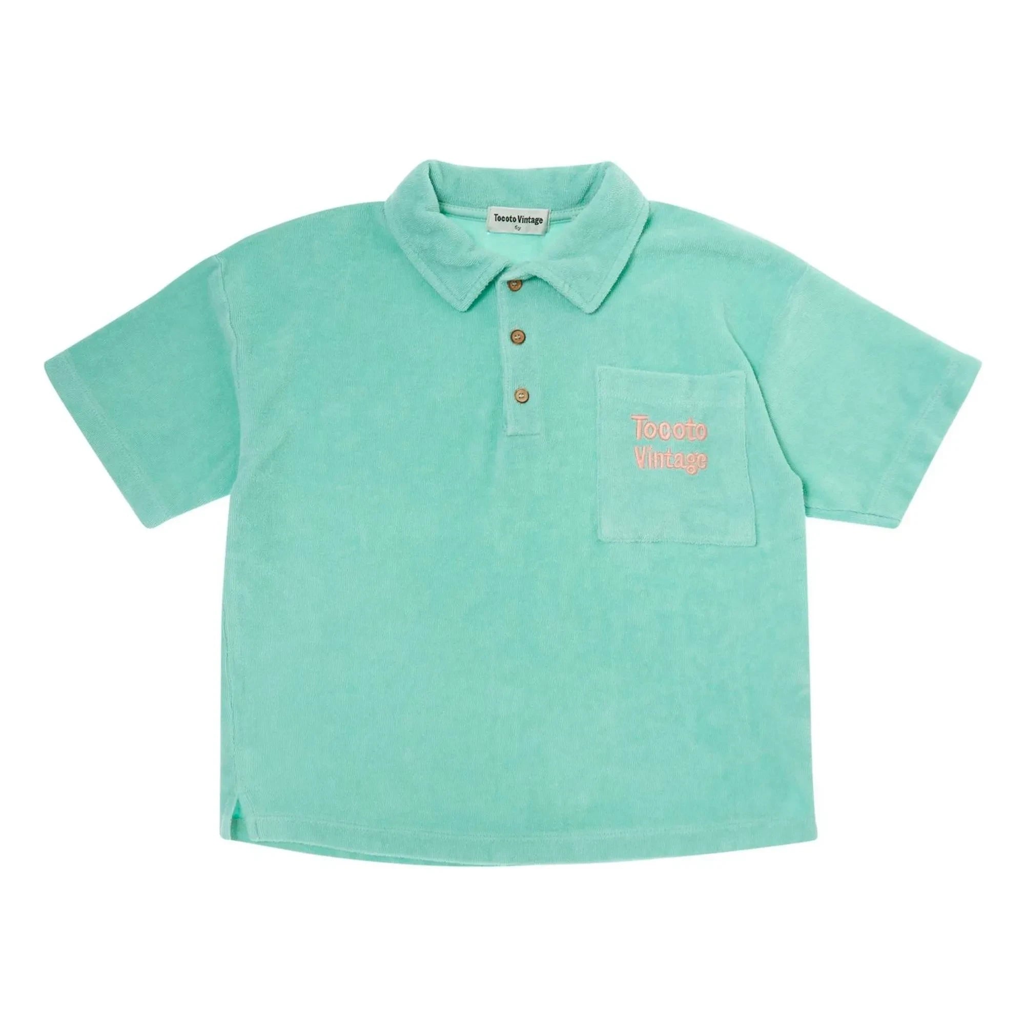 Tocoto Vintage - Frottee-T-Shirt | Türkis