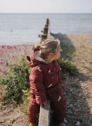 Töastie - Aus recycelten Fasern hergestellte wasserdichte Reitjacke | Terracotta