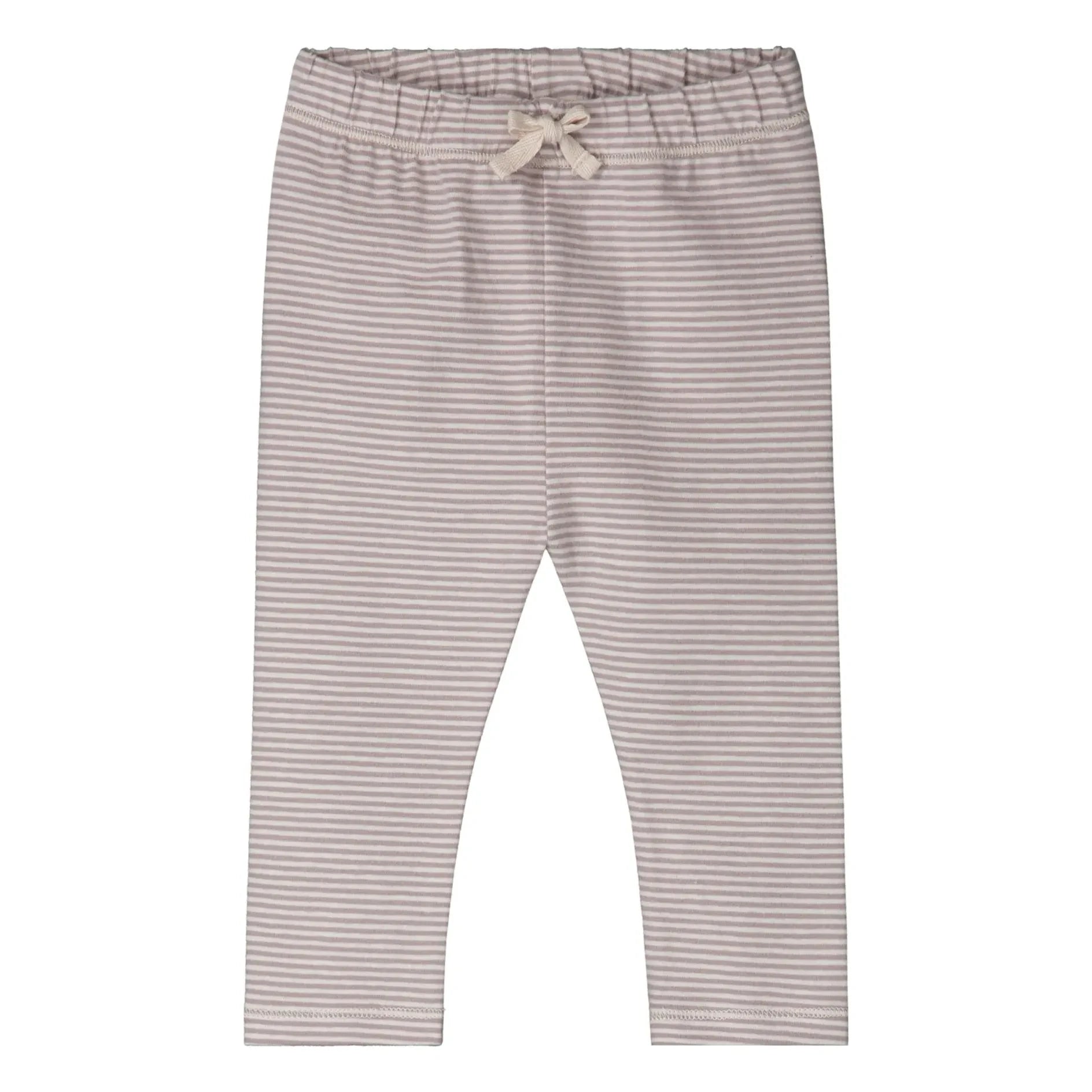 Gray Label – Gestreifte Leggings aus Bio-Baumwolle | Mauve
