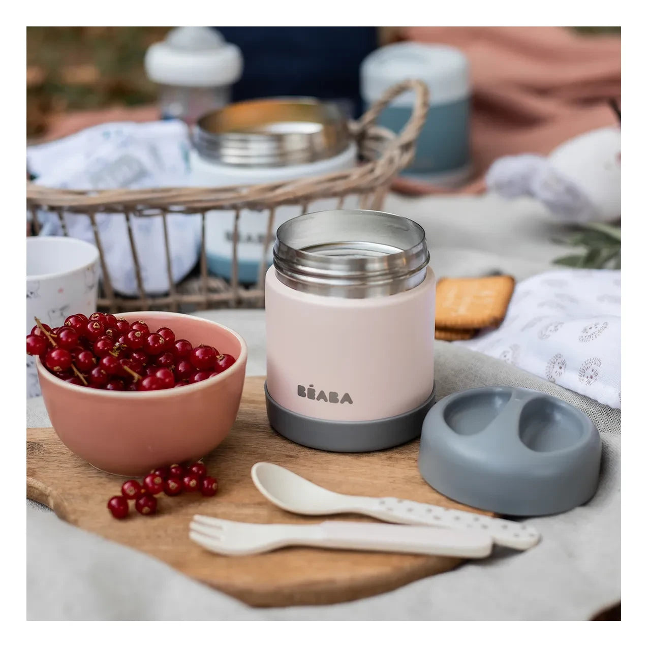 Béaba - Isolierte Edelstahl-Lebensmittelbehälter - 300 ml | Rosa