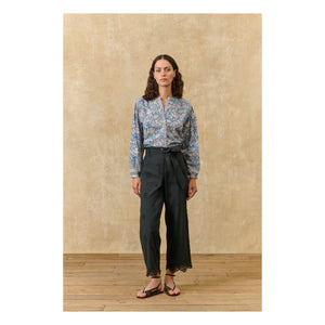 Louise Misha - Jane Bio-Baumwollbluse | Blau